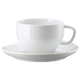 Rosenthal Junto 10540-800001-14850 Cafe au Lait White 2-Piece Set (1 Cup / 1 Saucer)