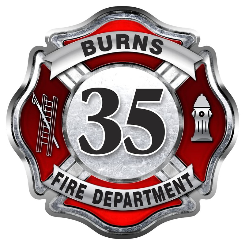 Custom Firefighter Sticker (Number)