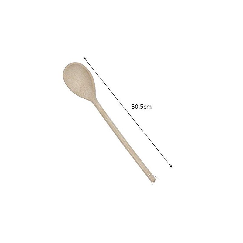 Tala Waxed Wooden Spoon 30.5CM 30120, Wood, Beige