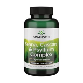 Swanson Senna Psyllium Cascara Complex GI Tract Regularity Support 90 Capsules