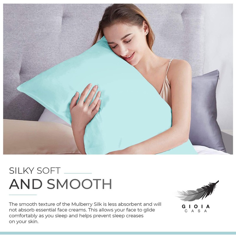 Gioia Casa Luxury Pillowcase - Sage Green, 1pc - Soft
