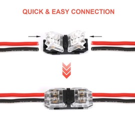 6PCS Quick Splice Wire connectors for 18 to 22 AWG, Easy Fit Solder wire tap connector for Vehicles, LED, Audio, DIY Cable connectors Projects