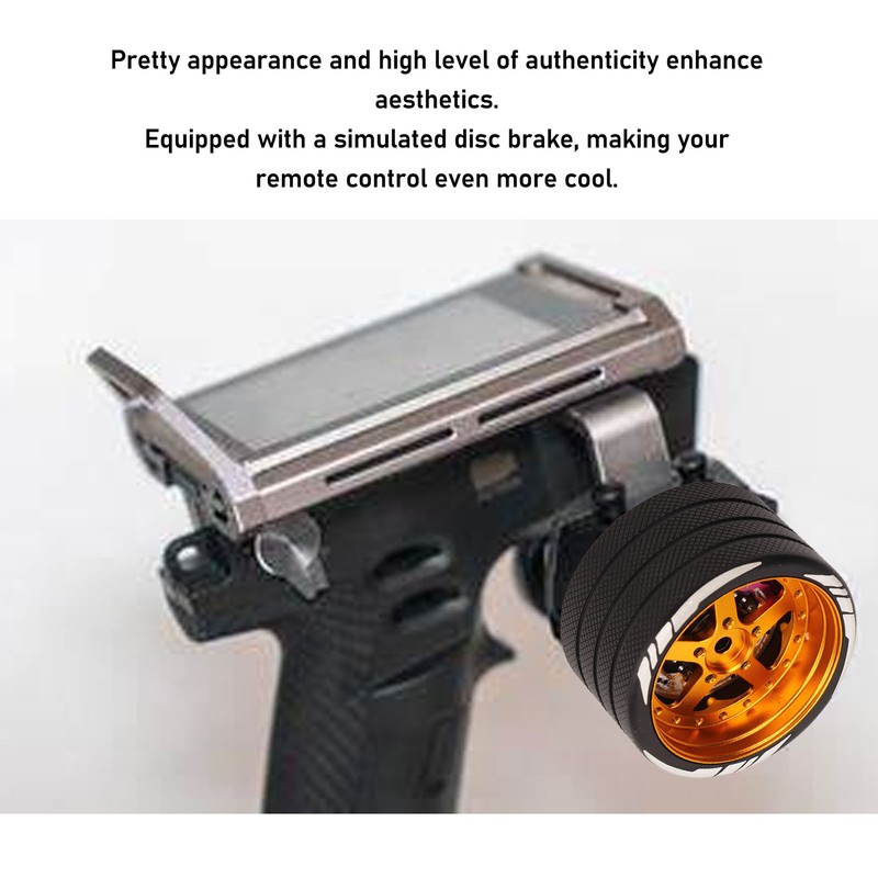 RC Transmitter Steering Wheel Aluminum Alloy Trigger One Handed Control