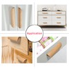 binifiMux 4 Pack 3.75" Cabinet Drawer Door Wood Pulls Knobs