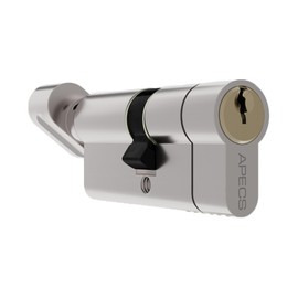 Euro Cylinder Thumb TurnDoor Lock uPVC Aluminium Timber Door Barrel 6 Pin 5 Keys (40/40 Thumb Turn)