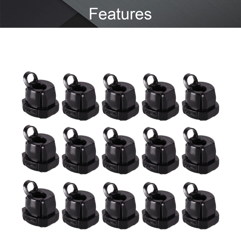 Fielect Round Cable Wire Strain Relief Bush Grommet Round Strain