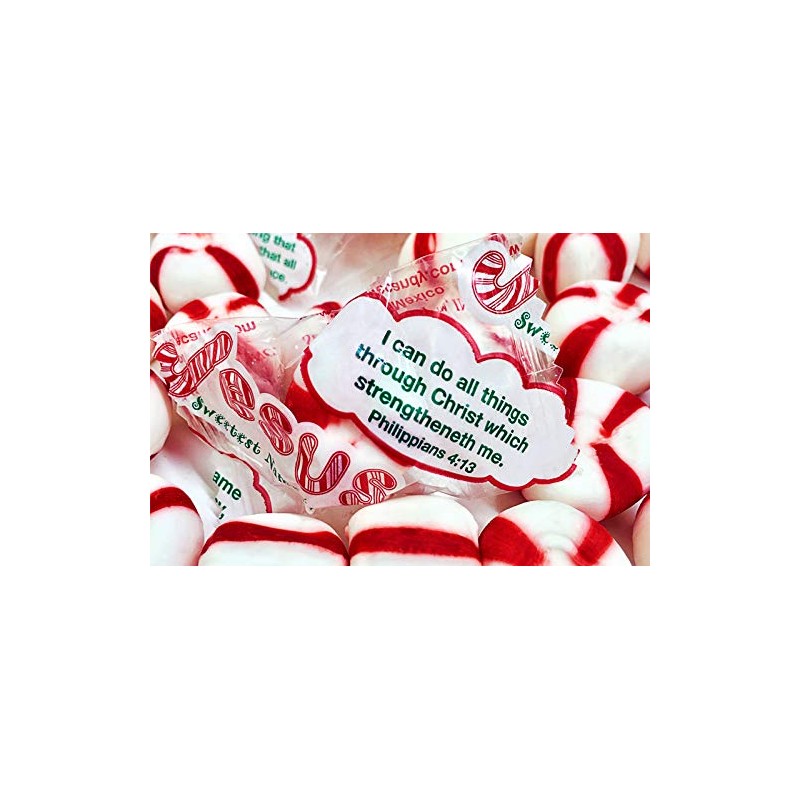 Scripture Candy, Jesus Our Greatest Blessing Christmas Tin, 4 Ounce