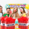 Pixel Party Favor Bags Set, Red Treat Bag Video Game
