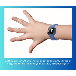 Baby Blue Pivotell Vibratime Junior Memory Clock