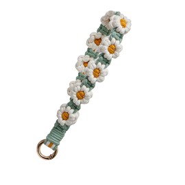 CHUQING Keyring Woman Macrame Handmade Bracelet Tassel Anyards for Keys, Car Keys, kc02-36