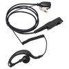 G Shape Earpiece PU Cable Walkie Talkie Earpiece with Mic
