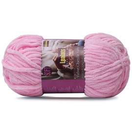 Lpalats Chunky Chenille Yarn for Crocheting - 100g/3.5oz Baby Blanket Yarn for Crocheting Soft - 87 Yards Fluffy Thick Plush Yarns for Knitting Blankets Amigurumi (1, Dark Pink)
