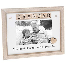 Scrabble Sentiments Wooden Photo Frame Grandad Gift