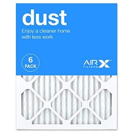AIRx DUST MERV 8 Pleated Air Filter - Made in the USA - Box of 6-16x20x1 Furnace Filter