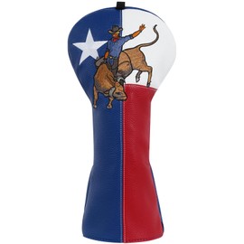 LZFAN Golf Club Head Cover Golf Head Cover Driver Headcover Fairway Wood Headcover Hybrid Club Head Cover Texas