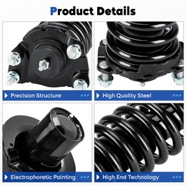 Front Complete Struts Assembly w/Coil Spring Shock Absorber Compatible with 2007-2011 Dodge Nitro 2002-2012 Jeep Liberty, Replace for 171577L 171577R