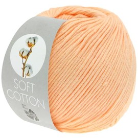 LANA GROSSA Soft Cotton | Soft Cotton Yarn with Modern Microfibre Content | Hand Knitting Yarn Made of 70% Cotton & 30% Polyacrylic | 50 g Wool for Knitting & Crocheting | 140 m Yarn