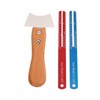 Fretboard Repair Tool Set Serrated Knife 0.8in 0.125in Fret Gauge