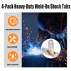 4-Pack Heavy-Duty Weld-On Shock Tabs,Universal Mounting Brackets with 1/2" Center