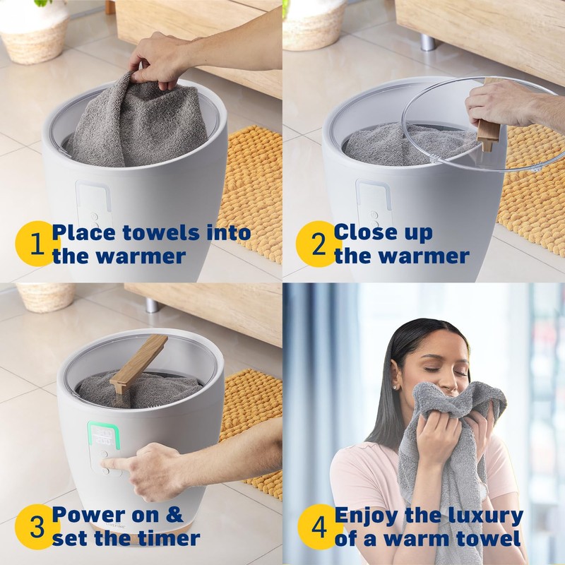 Live Fine Towel Warmer | Bucket Style Luxury Heater with
