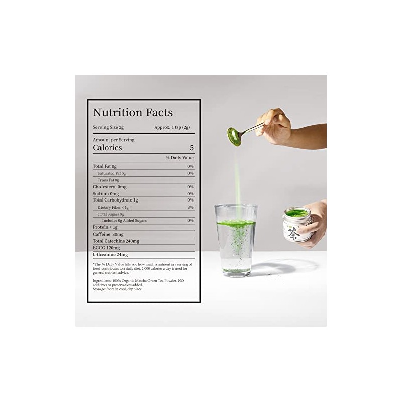 Chaism Ceremonial Grade Organic Matcha Powder - Rich Umami Flavor