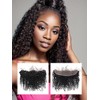 Deep Wave Human Hair Bundles (16 inch, 1 Lace Frontal