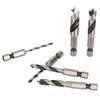 6Pcs 3 Point Drill Bit High Speed Steel Imperial Wood