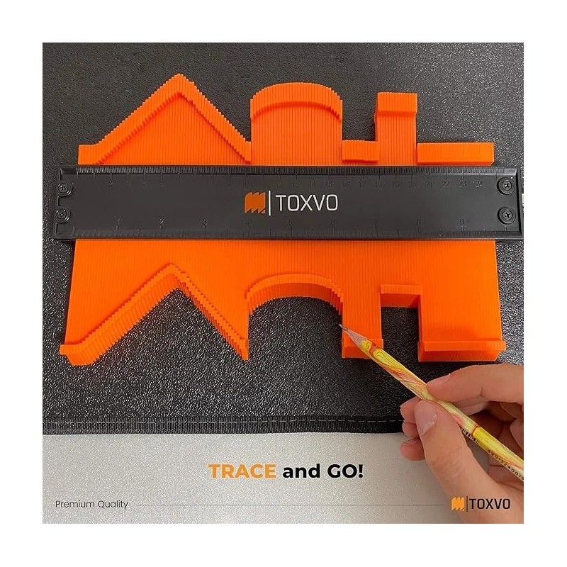 DECOMIL Contour Duplication Gauge | Contour Gauge Profile Tool