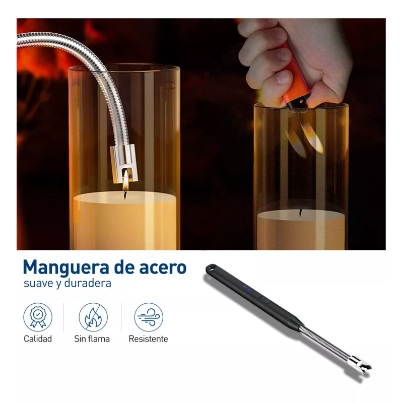 Bluelander Encendedor Eléctrico Para Cocina Carga Usb Portátil Multiuso