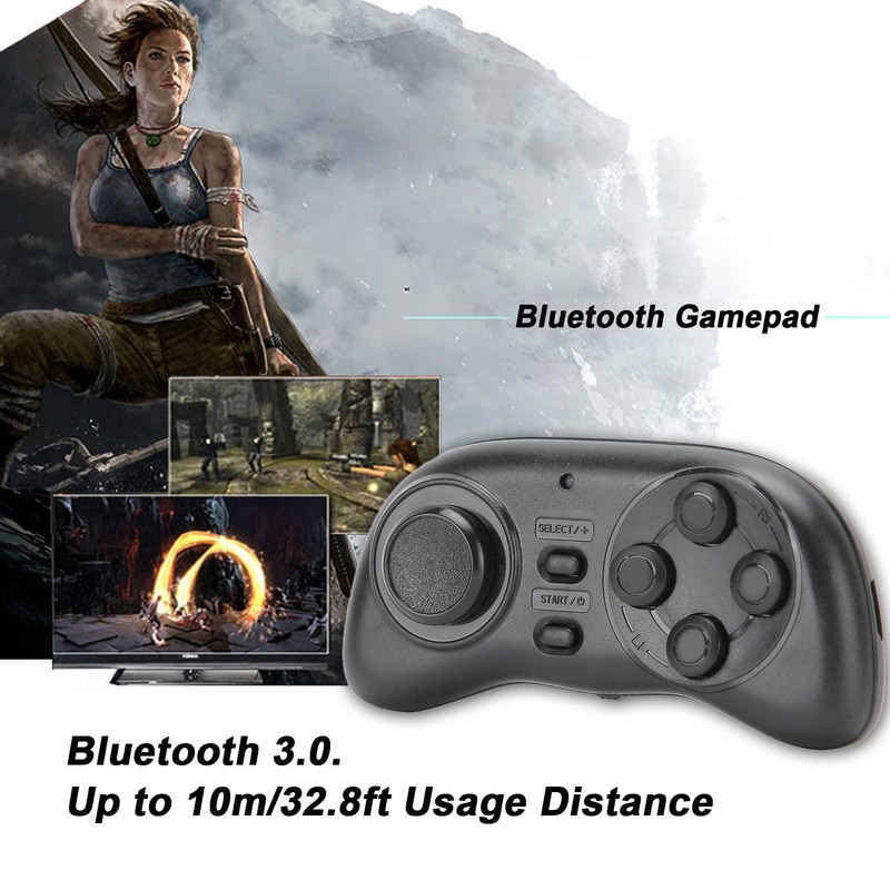 Mini Wireless Gamepad, USB Charging Bluetooth 3.0 Game Controller Smooth