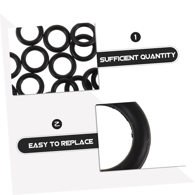 Gatuida 20pcs Jack Seal Replacement Kit Durable Ring Seals for