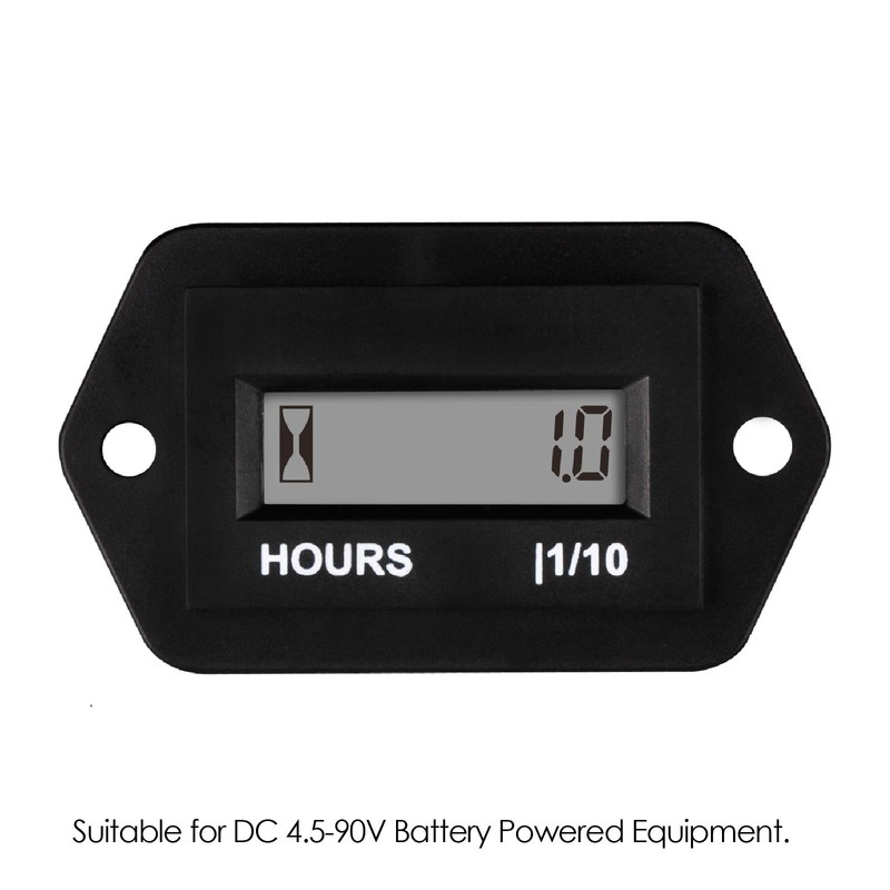 Jayron LCD Digital Hour Meter AC 86V to 230V Resettable