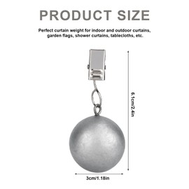 BOXOB 12pcs Outdoor Curtain Weights, Metal Resin Windproof Waterproof All Weather Drapery Weights Heavy Outdoor Secure Your Drapery Curtain Anchors for Tablecloth Shower Liner