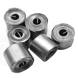 Bootoow 10 Rolls Fishing Lead Sheet Soft Lead Roll Lead Sheet Strips (0.6 mm, 1.2 mm), Silver