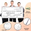 Big Checks for Presentations 30 x 16'' Reusable Giant Large