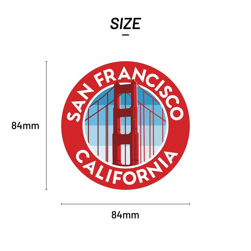 Sticker Pack San Francisco Golden Gate Bridge Large