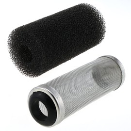 LUORNG Stainless Steel Aquarium Filter Guard 16mm Pre-Filter Sponge Aquarium Filter Protector Cover Kit for Fish Tank Inlet Pond