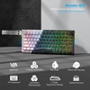 Womier 75% Percent Keyboard Wireless with Topographic Strap, Creamy Mechanical