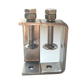 Ponezg Screw Clamps Small Set 75 mm C Clamp Stainless Steel C Clamps Clamp Screw Clamp Clamp Metal Clamp Bracket Table Clamp 40-70 mm Adjustable Jaw Openings M8 M10 C-Clamp (Pack of 4)