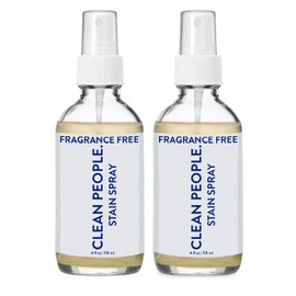 The Clean People Stain Remover Spray - Simple, Clean Ingredients - Laundry Spot Treatment for Food, Pet & Baby Stains - Boosted with Enzymes - Fabric Safe - 4oz (2 Pack)