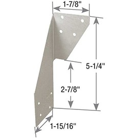 316 Stainless Steel Hurricane Ties H5 18 Gauge RT5-SS H5SS USA Made Left & Right Pair