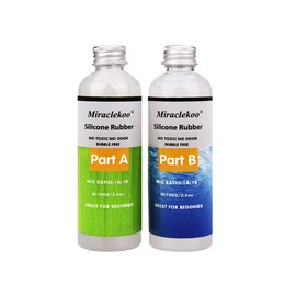 Kit de fabricación de moldes de silicona líquida de goma de silicona de platino de 15 A, silicona translúcida para fundición de moldes de resina, moldes de silicona (7 onzas)