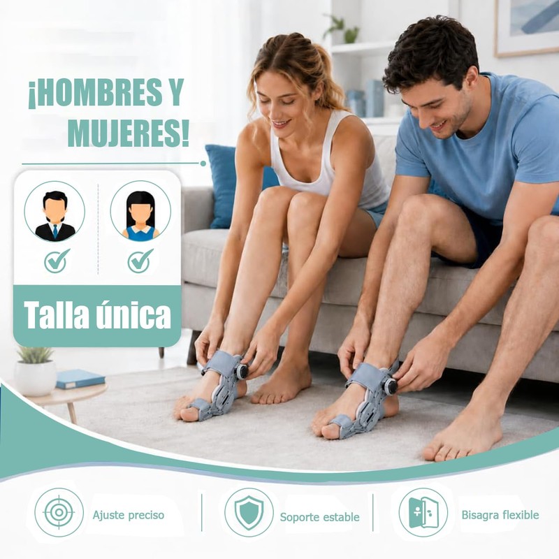 Corrector de Juanetes Para Hombre y Mujer Ajustable,Separador de Dedos