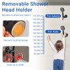 Suction Cup Shower Head Holder Wall Mount, Removable Handheld Shower