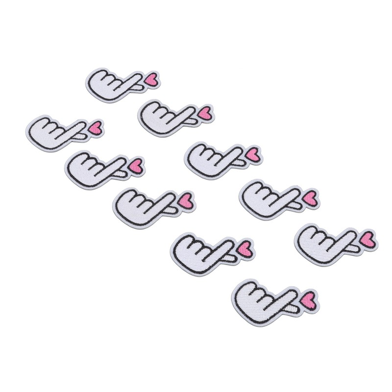 30Pcs Gesture Patches Love Heart Design Premium Cotton Strong Adhesion