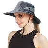 NPJY Ponytail Sun Hats for Women Men 3” Wide Brim
