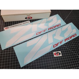 ZR2 Block Style Decals (2pk) Truck Bed Fender Stickers Fits Chevy Silverado 1500 Colorado 2015-2025 ZR-2 4x4 Select Colors: (Gloss White & Red)