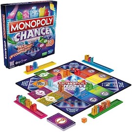 Hasbro Monopoly Fortuna Juego de Mesa para Adultos, y niños y niñas a Partir de los 8 años para 2 a 4 Jugadores
