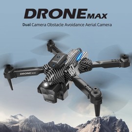 Remote Control Drone with Dual Camera 4K Foldable Headless Quadcopter with Obstacle Avoidance Function Optical Flow Positioning Gesture Photography with Storage Box 3 Battery