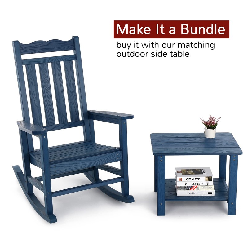 Stoog All-Weather Outdoor Rocking Chair, Porch Rocker with 400 lbs